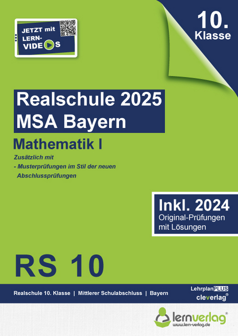 Original-Pr&uuml;fungen Realschule Bayern 2025 Mathematik I