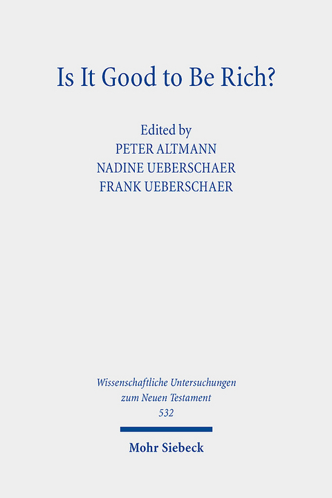 Is It Good to Be Rich? - 