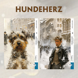 Sobatsch'je serdze / Hundeherz - 2 Teile (2 B&uuml;cher + Audio-Online) - Frank-Lesemethode - Kommentierte zweisprachige Ausgabe Russisch-Deutsch - Michail Bulgakow