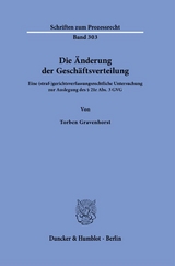 Die &Auml;nderung der Gesch&auml;ftsverteilung - Torben Gravenhorst