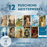 12 Puschkins Meisterwerke (12 B&uuml;cher + Audio-CDs) - Frank-Lesemethode - Kommentierte zweisprachige Ausgabe Russisch-Deutsch - Alexander Puschkin
