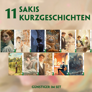 11 Sakis Kurzgeschichten (11 Bücher + Audio-Online) - Frank-Lesemethode - Kommentierte zweisprachige Ausgabe Englisch-Deutsch