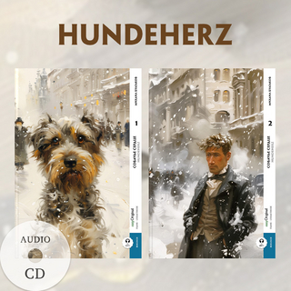 Sobatsch'je serdze / Hundeherz - 2 Teile (2 Bücher + Audio-CDs) - Frank-Lesemethode - Kommentierte zweisprachige Ausgabe Russisch-Deutsch