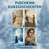 4 Puschkins Kurzgeschichten (4 B&uuml;cher + Audio-Online) - Frank-Lesemethode - Kommentierte zweisprachige Ausgabe Russisch-Deutsch - Alexander Puschkin