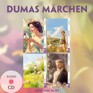 4 Dumas Märchen (4 Bücher + Audio-CDs) - Frank-Lesemethode - Kommentierte zweisprachige Ausgabe Französisch-Deutsch