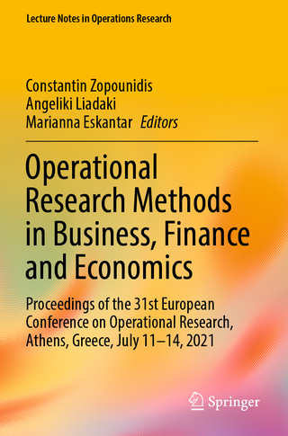 Operational Research Methods in Business, Finance and Economics
