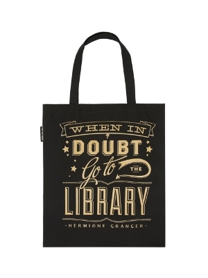 When in Doubt, Go to the Library Tote Bag -  Out of Print