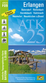 ATK25-F09 Erlangen (Amtliche Topographische Karte 1:25000) - 