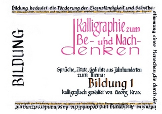 Kalligraphie / Bildung 1
