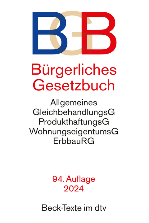 B&uuml;rgerliches Gesetzbuch