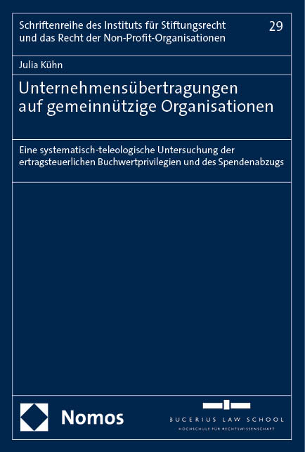 Unternehmens&uuml;bertragungen auf gemeinn&uuml;tzige Organisationen - Julia K&uuml;hn