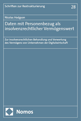 Daten mit Personenbezug als insolvenzrechtlicher Vermögenswert - Nicolas Hodgson
