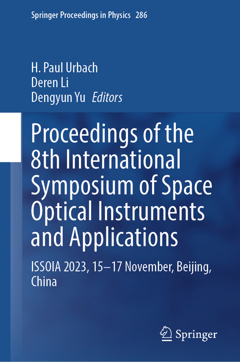 Proceedings of the 8th International Symposium of Space Optical Instruments and Applications - 