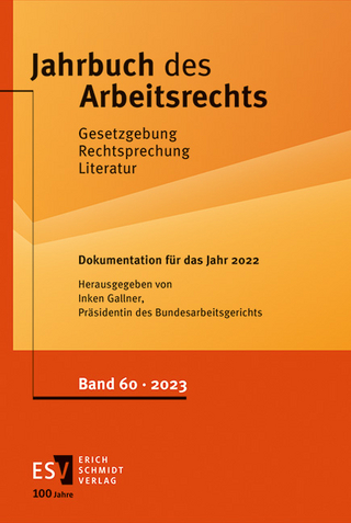 Jahrbuch des Arbeitsrechts. Gesetzgebung - Rechtsprechung - Literatur.... / Jahrbuch des Arbeitsrechts