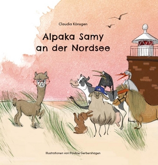 Alpaka Samy an der Nordsee