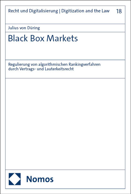 Black Box Markets - Julius von D&uuml;ring
