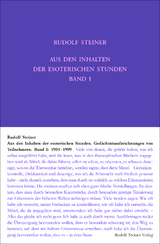 Aus den Inhalten der esoterischen Stunden, Band I: 1904-1909 - Rudolf Steiner