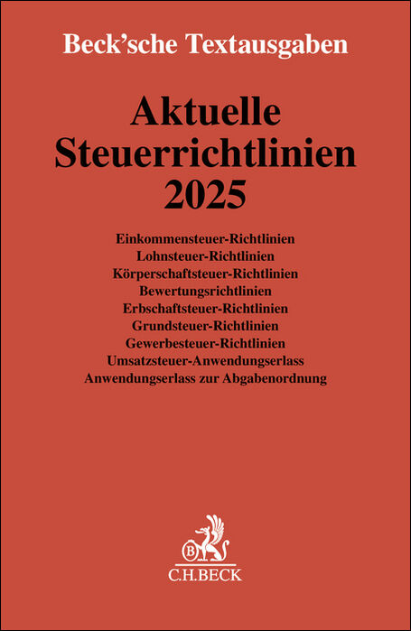 Aktuelle Steuerrichtlinien 2025