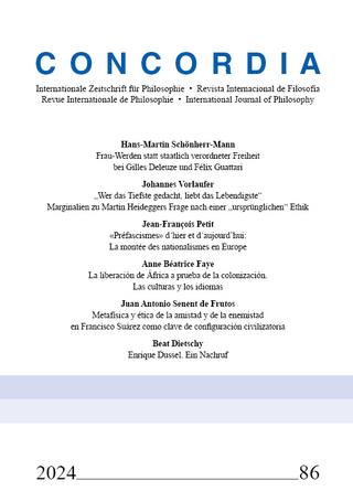 Concordia – Internationale Zeitschrift für Philosophie 86