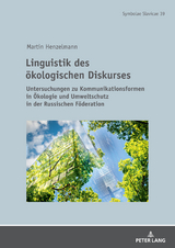 Linguistik des oekologischen Diskurses - Martin Henzelmann