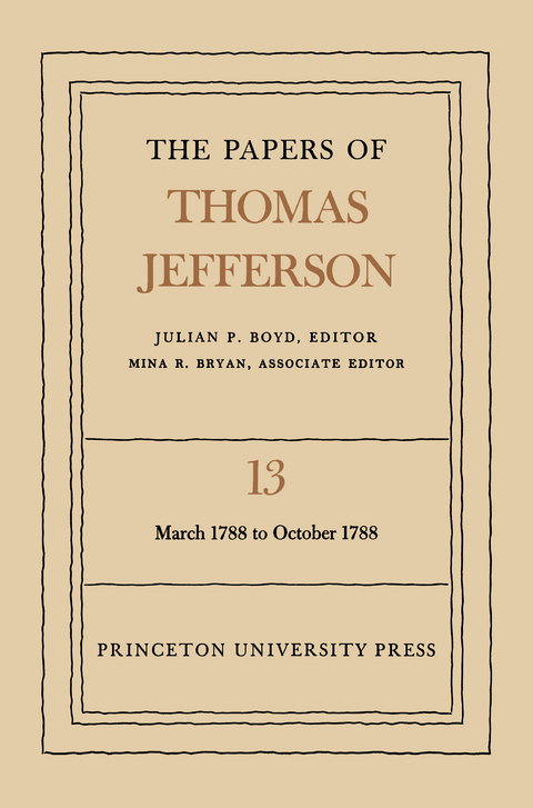The Papers of Thomas Jefferson, Volume 13 - Thomas Jefferson