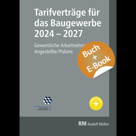 Tarifvertr&auml;ge f&uuml;r das Baugewerbe 2024-2027- mit E-Book - Heribert J&ouml;ris