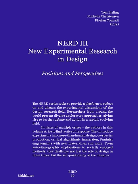 NERD III - New Experimental Research in Design - 