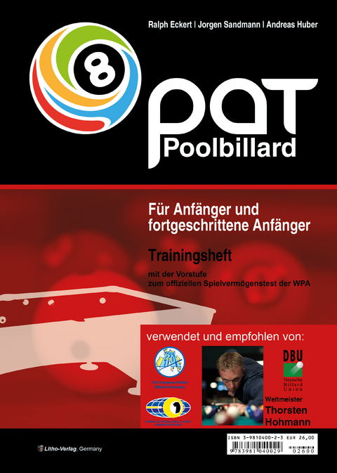 PAT Pool Billard Trainingsheft Level 3 - Ralph Eckert, Jorgen Sandmann, Andreas Huber