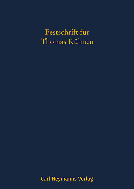 Festschrift f&uuml;r Thomas K&uuml;hnen