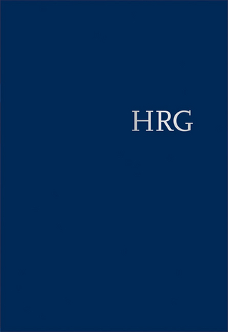 Handwörterbuch zur deutschen Rechtsgeschichte (HRG) – gebundene Ausgabe - - Band IV: Nüchternheit, nüchtern – Richtsteig