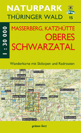 Wanderkarte Masserberg, Katzhütte, Oberes Schwarzatal - 