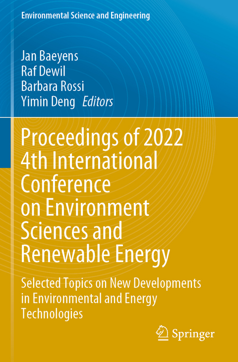 Proceedings of 2022 4th International Conference on Environment Sciences and Renewable Energy - 