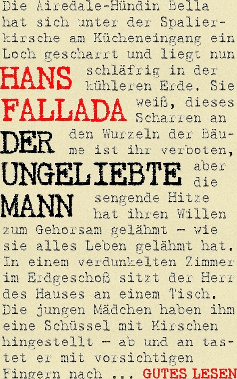 Der ungeliebte Mann - Hans Fallada