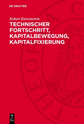 Technischer Fortschritt, Kapitalbewegung, Kapitalfixierung
