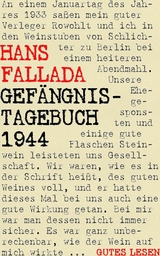Gef&auml;ngnistagebuch 1944 - Hans Fallada