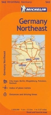 Michelin Germany Northeast Map 542 -  Michelin