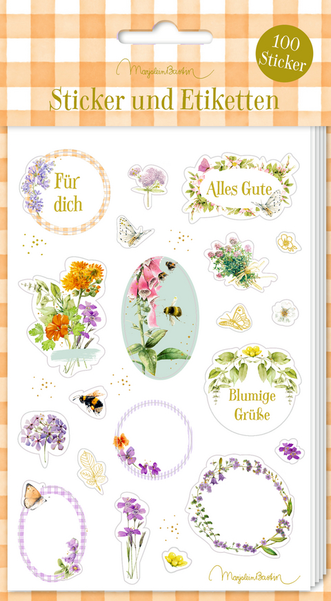 Sticker und Etiketten &ndash; Stickerbogen mit 100 Stickern