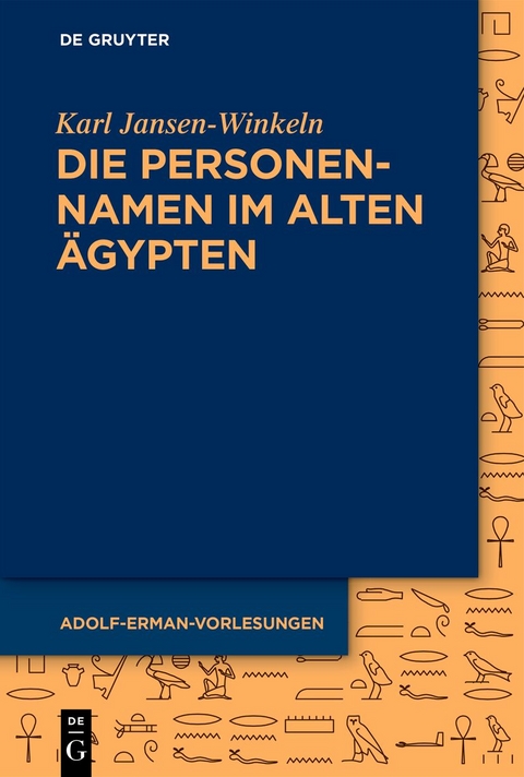 Die Personennamen im Alten &Auml;gypten - Karl Jansen-Winkeln