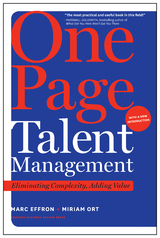 One Page Talent Management, with a New Introduction - Marc Effron, Miriam Ort