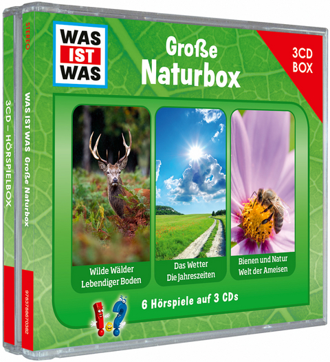 WAS IST WAS 3-CD H&ouml;rspielbox. Gro&szlig;e Naturbox