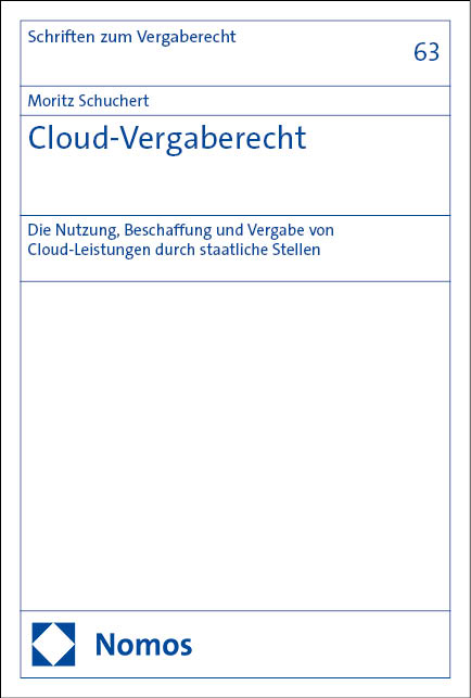 Cloud-Vergaberecht - Moritz Schuchert