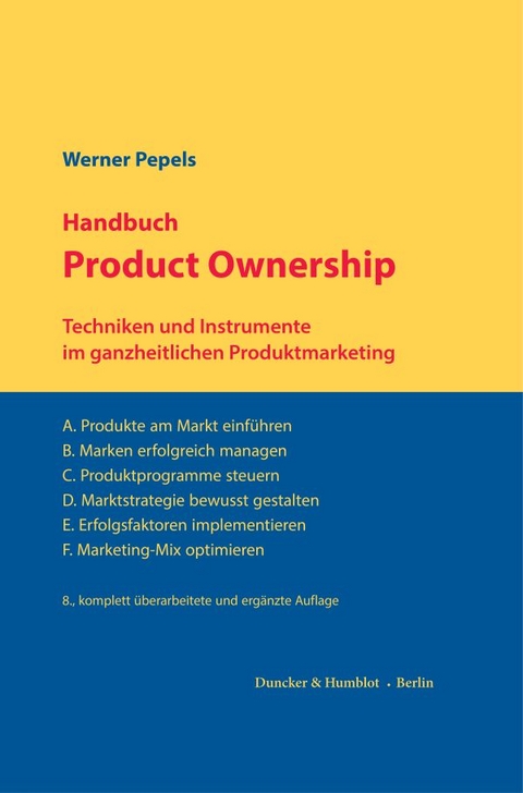 Handbuch Product Ownership - Werner Pepels