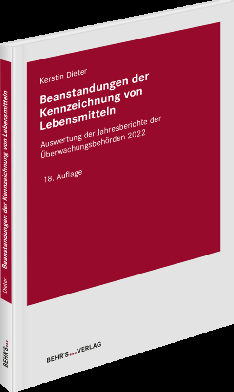 Beanstandungen der Kennzeichnung von Lebensmitteln - Stefanie M&ouml;ginger, Kerstin Dieter
