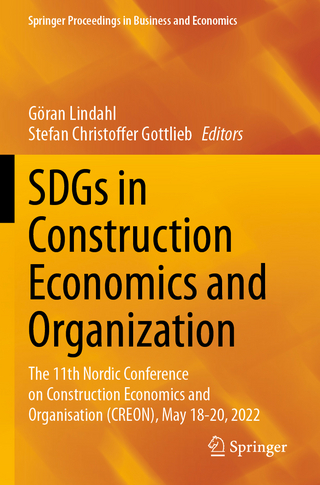 SDGs in Construction Economics and Organization
