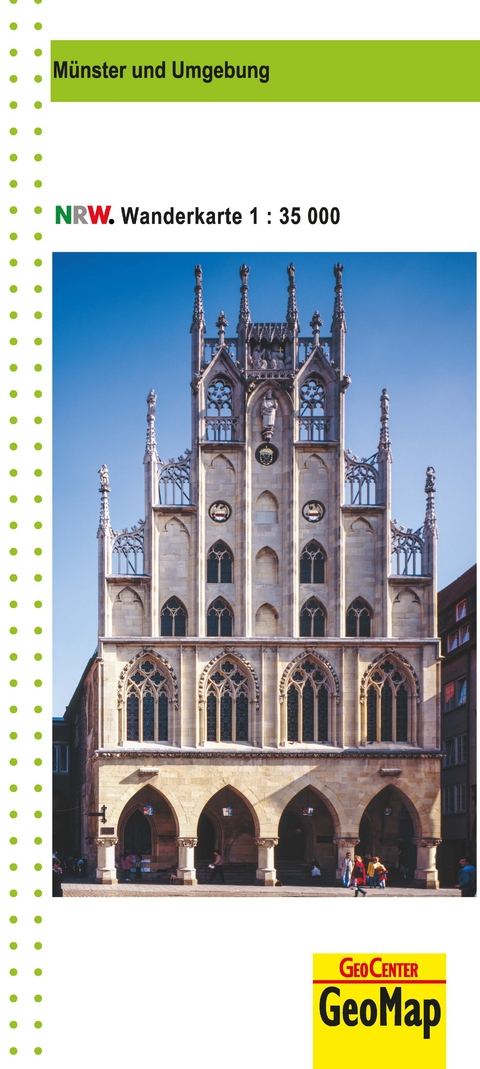 M&uuml;nster und Umgebung Wanderkarte NRW