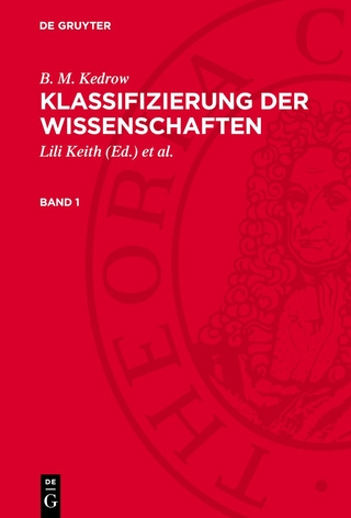 Klassifizierung der Wissenschaften. Band 1