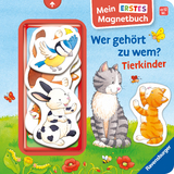 Mein erstes Magnetbuch - Wer geh&ouml;rt zu wem? Tierkinder - Sandra Grimm