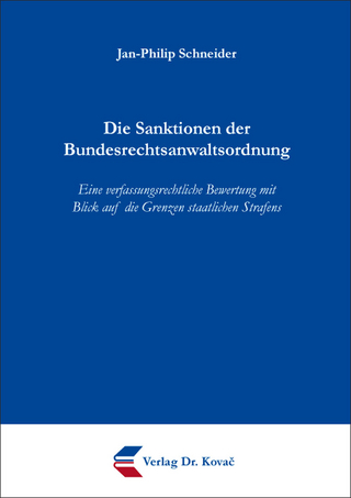 Die Sanktionen der Bundesrechtsanwaltsordnung