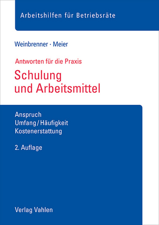 Schulung und Arbeitsmittel