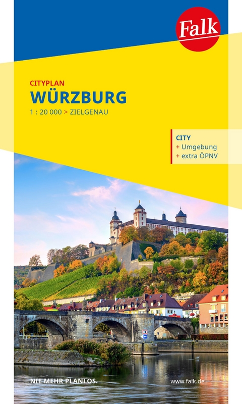 Falk Cityplan W&uuml;rzburg 1:15.000